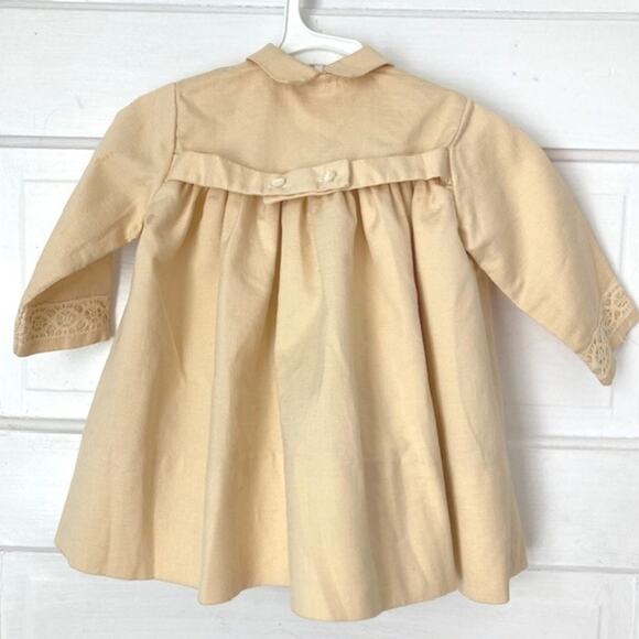 Kate Greenaway Keepsake VINTAGE 70s Baby Toddler Yellow Empire Waist Jacket - Picture 3 of 6